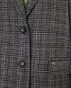 ANDAM Long Plaid Coat - Khaki