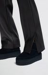 YAYA Faux Leather Trousers - Black