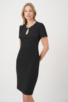 Jewel Embellished Bodycon Dress - Black