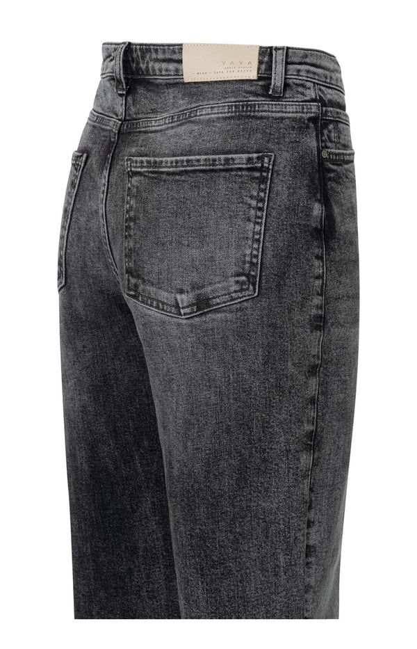 YAYA High Waist Jeans - Dark grey