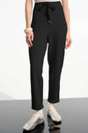 Joseph Ribkoff Relaxed Ankle-lengthJoggers Style Trousers- Black
