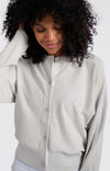 YAYA Batwing cardigan - Grey Melange