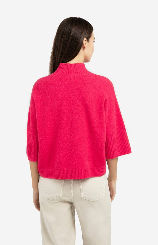 YAYA Sweater- Rose Red Melange