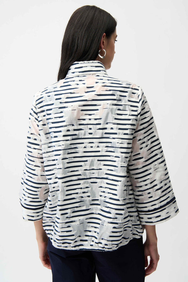 Joseph Ribkoff LDS Jacket - navy/white