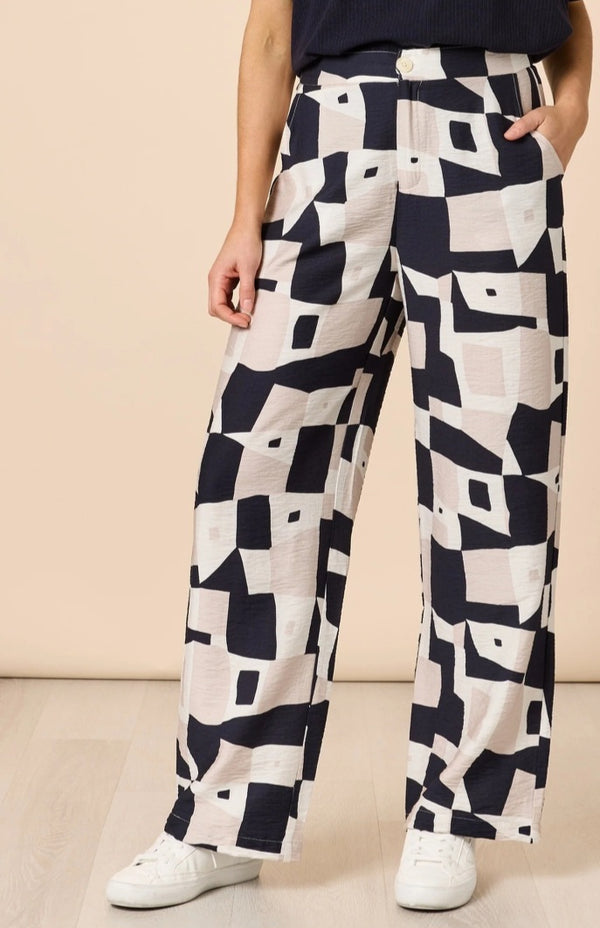 Threadz Rive Gauche Pant - Navy Multi
