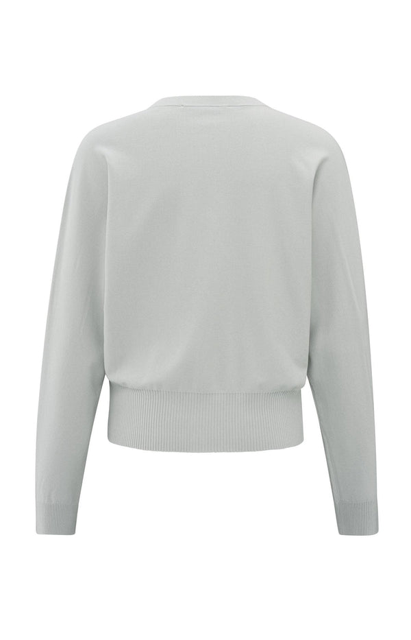 YAYA Batwing cardigan - Grey Melange