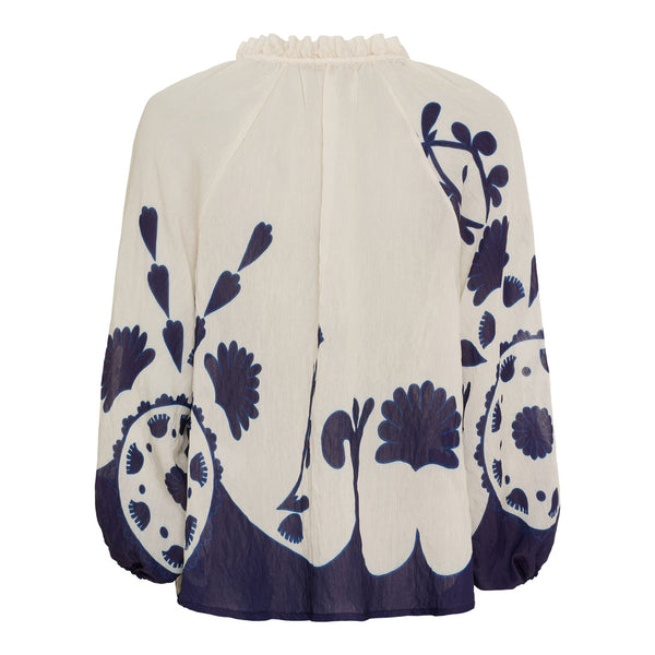 Marta Du Chateau Clary Shirt - Blue-V4058Tpi