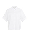 YAYAShort Roll- Up Sleeve Blouse With Collar