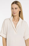 YAYA Dress with Short Sleeves and Polo collar