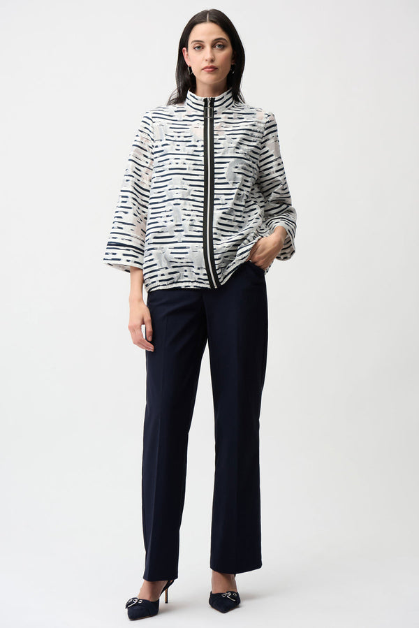 Joseph Ribkoff LDS Jacket - navy/white