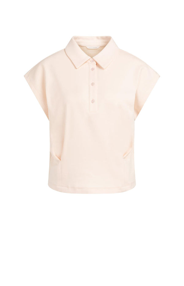YAYA Sleeveless Jersey Blouse with Tailored Seams