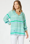 Threadz Geo Top - Elm Multi