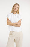 YAYA Sleeveless Jersey Blouse with Tailored Seams