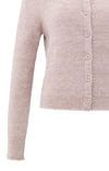 YAYA Melange Yam Cardigan - Shadow Gray Pink Mel