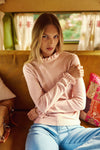 La Petite Etoile High Neck Sweater - 42-Vieux Rose