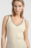 YAYA Rib Tanktop - Summer Sand