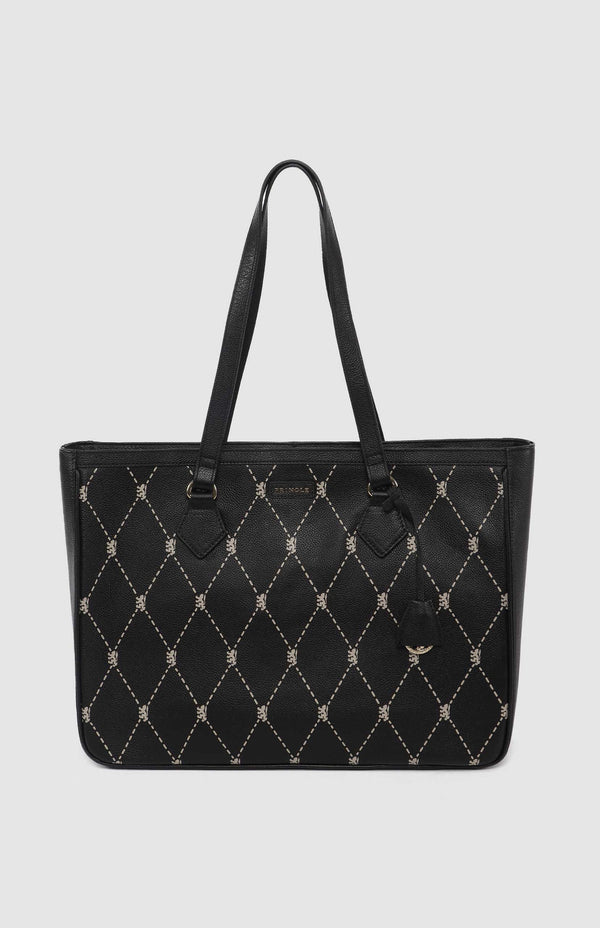 PRINGLETote Bag - Argyle Print Black