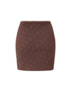 YAYA Jaquard Knitted Skirt -Fudge Purple