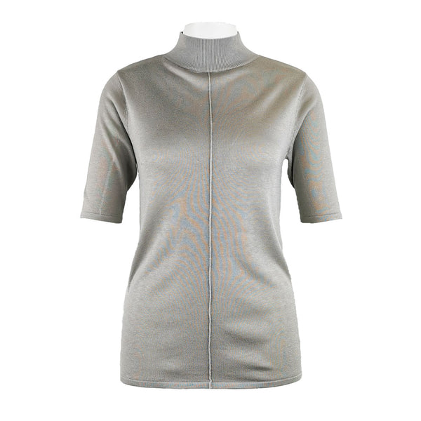 YAYA High Neckline Sweater - Paloma Grey