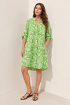 Made in Italy Cotton Dress - Green