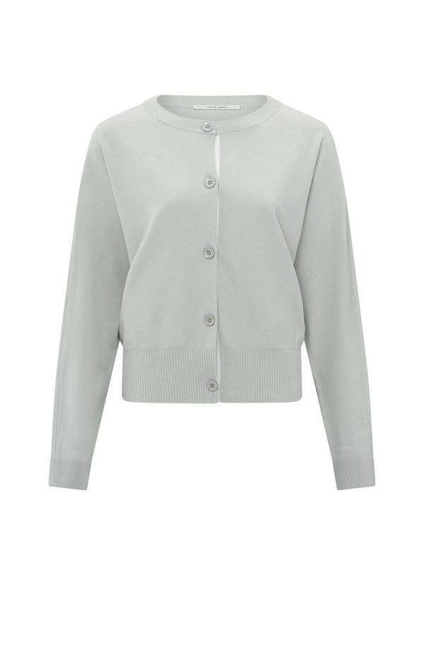 YAYA Batwing cardigan - Grey Melange