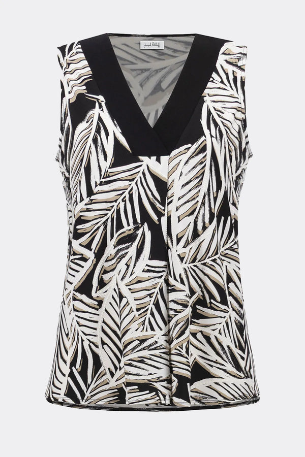Joseph Ribkoff LDS Top -Tropical Print