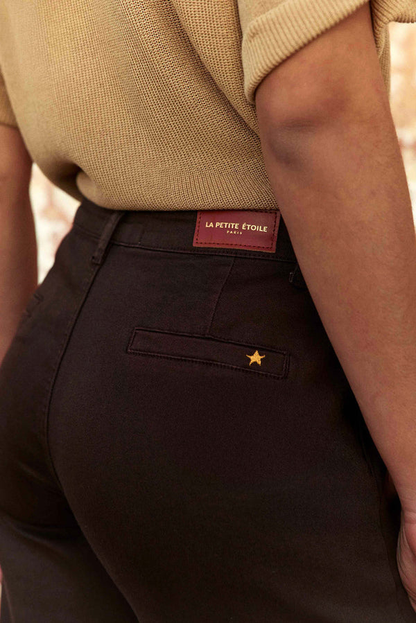 La Petite Etoile PaolatStraight-Leg Trousers - Marron