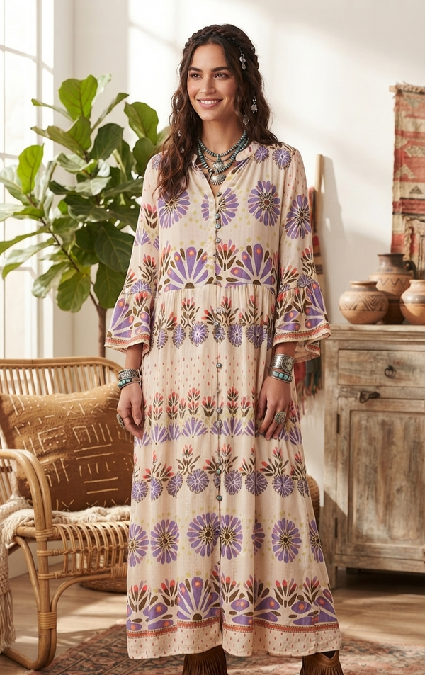 Piti Cuiti Maxi dress - Multi Colour