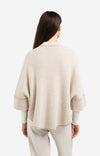 YAYA knit poncho cardigan - Oxford Tan Brown Dressin