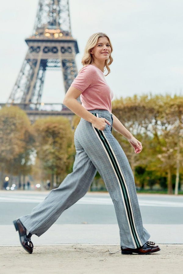 La Petite Etoile Straight-leg Trousers- Grey