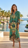Frock n Roll Dress - Green Unique Print