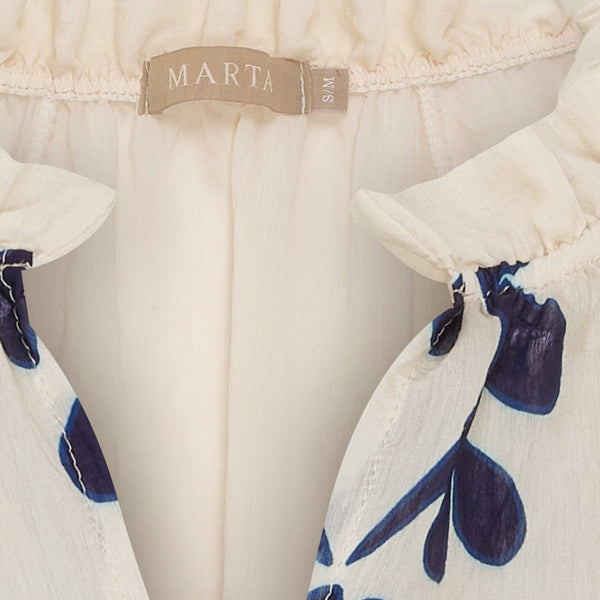 Marta Du Chateau Clary Shirt - Blue-V4058Tpi