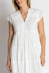 LulaLife Shayna Tiered Dress - White