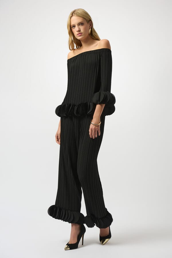 Joseph Ribkoff Wide Leg Pleated Pant