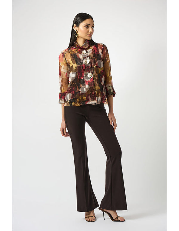 Joseph Ribkoff Jacket- Organza Abstract Print