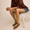 TOMS TRVL LITE Retro Runner Sneaker- Brown Sugar