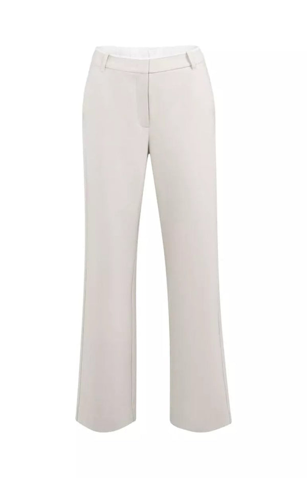YAYA Soft Woven Trousers- Heather Grey Melange