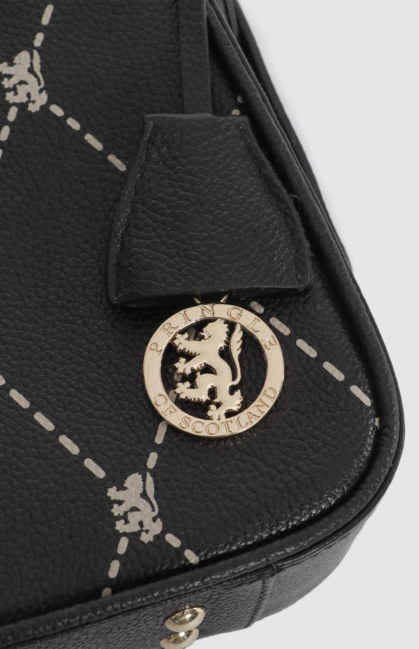 PRINGLE Argyle AOP Small Shoulder Bag - Black