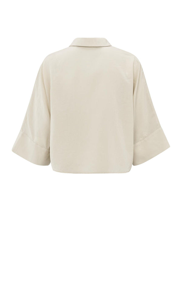 YAYA Blouse - Rainy Day Beige