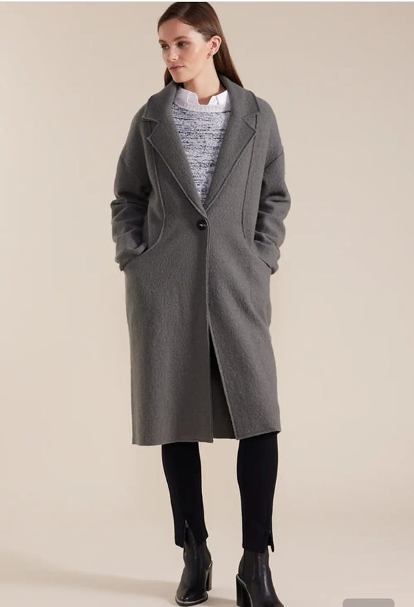 SIROCCO Boiled Wool Coat - Sage