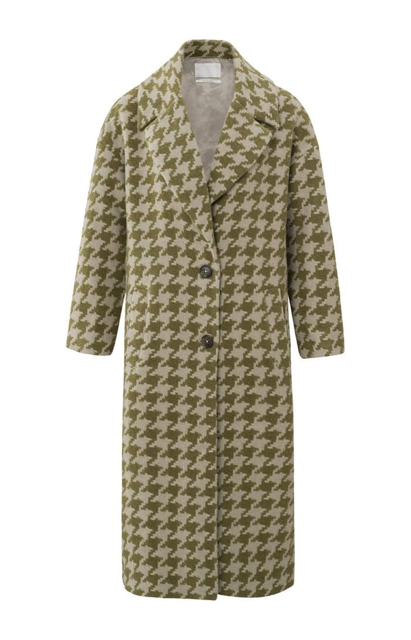 YAYA Long coat - Gothic olive green session