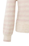 YAYA Striped Sweater Ls - Shadow Gray Pink Des