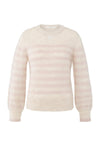 YAYA Striped Sweater Ls - Shadow Gray Pink Des