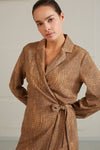 YAYA DRESS - Tannin brown dessin
