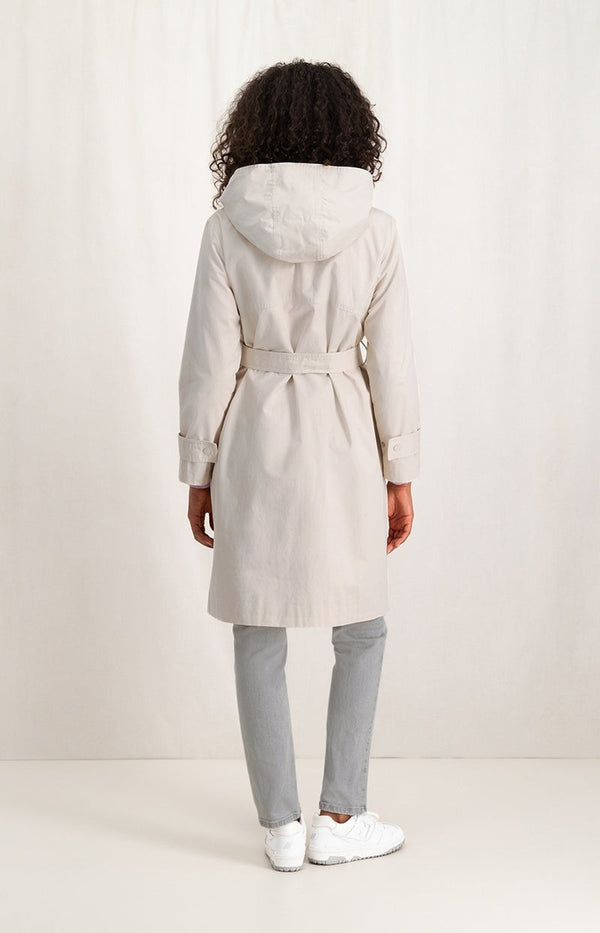 YAYA Woven Parka Jacket - Chalk White