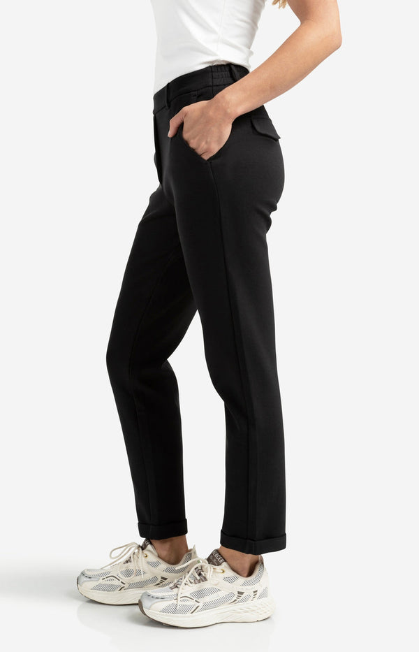 YAYA Scuba Trousers - Black
