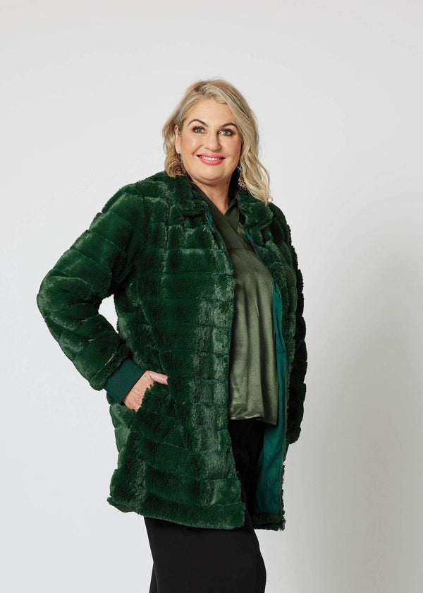 Hammock & Vine Fur Jacket - Moss
