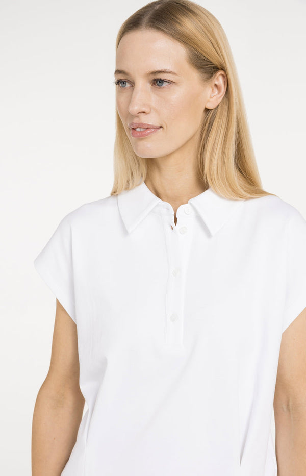 YAYA Sleeveless Jersey Blouse with Tailored Seams