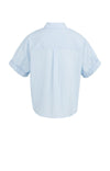 YAYAShort Roll- Up Sleeve Blouse With Collar