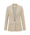 YAYA Scuba Blazer - Aluminium beige